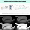 GZBtech Silicone COB Neon Rope Lights 16.4FT/5M, 6000K Super Bright
