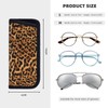 Giinly Leopard Print Glasses Case Eyeglass Sunglass Case Soft Pouch