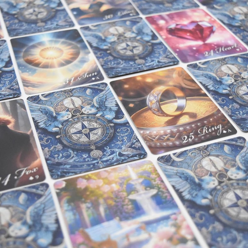Utopia Cats Lenormand | Poporo Labo | 36 Cards with