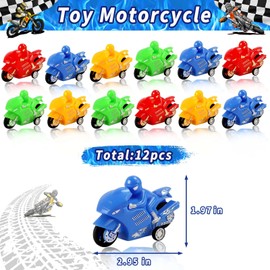 HEPBAK Super Dirt Bike Party Favors Include Temporary Tattoos Mini Dirt Bike Keychain Badge Wristband Goodie Bags Stickers Motocross Party Decorations Birthday Party Supplies (122)