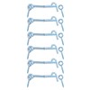 sourcing map 6Pcs Safety Hook and Eye Latch, 2.5" Iron
