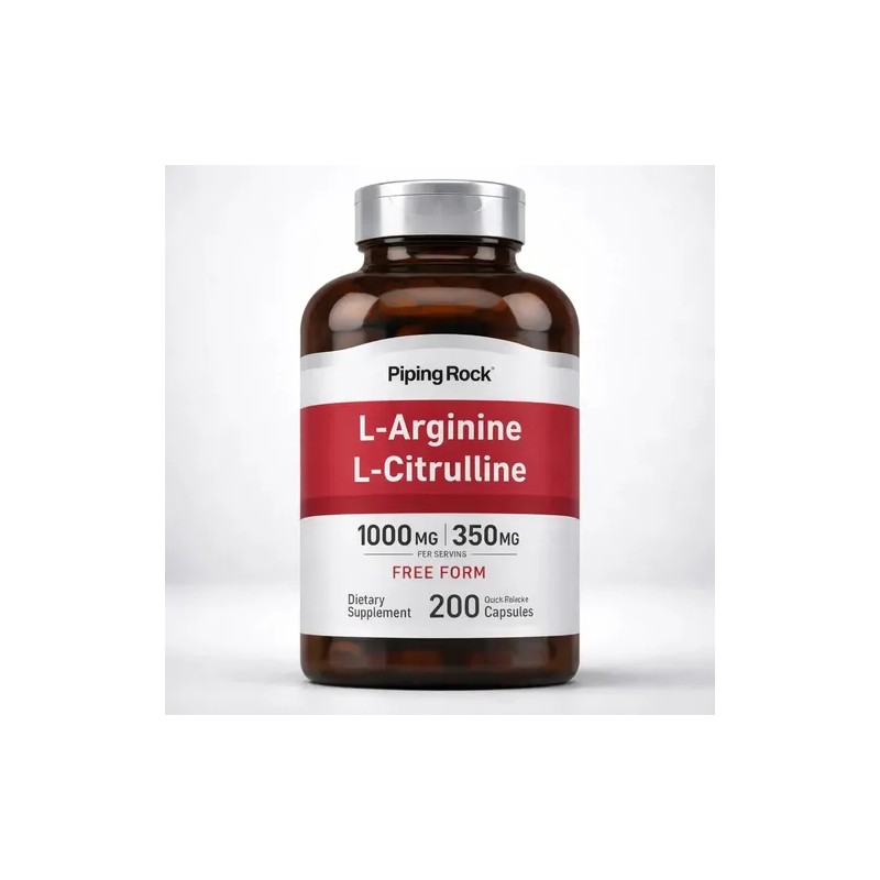 Arginina 1000mg Citrulina 350mg Con 200 Caps Hecho En Usa