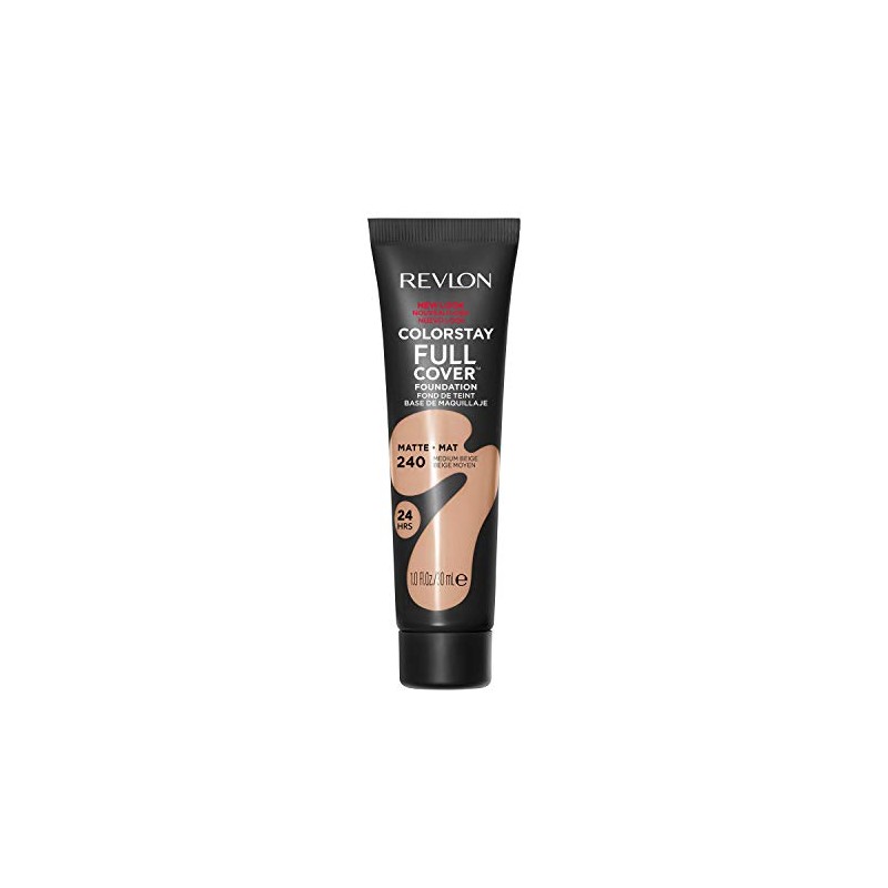 Revlon ColorStay Full Cover Foundation, Medium Beige, 1.0 Fluid Ounce