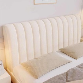BESTORI Stretch Headboard Covers for Queen King Size Bed Headboard Slipcover, Thicken Dustproof Protector Cover for Bedroom Decor Ivory, 59.1 in