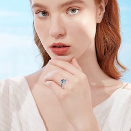 Moon Star Urn Ring for Ashes for Women 925 Sterling Silver Moonstone Celtic Knot Cremation Rings for Ashes Memorial Jewelry for Women (9)