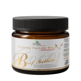 Dr Joe Lab COCOJOJO Whipped Tallow Balm Advance – Micronized Grass-Fed Tallow Moisturizer with Jojoba, Argan, Shea Butter, Baobab & Vitamin C – Whipped Tallow Cream for Face & Body Hydration (4 oz)