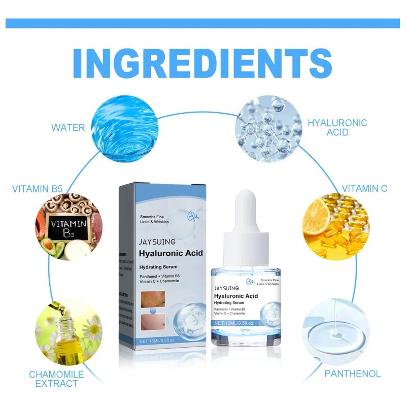 Jay Serum Hidratante Acido Hyaluronico Aclarante De Piel