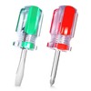 2Pcs Flat & Cross Head Screwdrivers – Mini Screwdriver Set