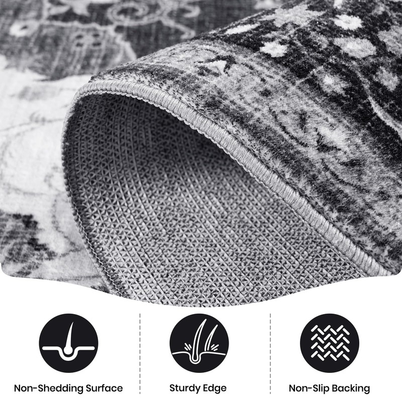 Zentavio Rug for Hallways Kitchen Runner Rug Non Slip 2x6