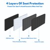 Baby Car Seat Protector with Mesh Storage Pocket Wear Resistant
