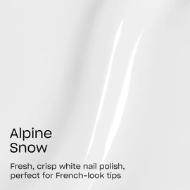 OPI Nail Lacquer Alpine Snow | Opaque Soft White Crème Chip Resistant Nail Polish | Fast Drying, Streak Free