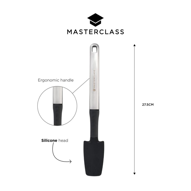 MasterClass Soft Grip Stainless Steel Jar Spatula