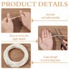 BENECREAT 30m Welt Cord Piping, 3mm White Polyester Piping Cord