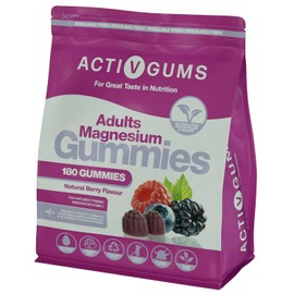 Adults Magnesium 180 Vegan Gummies | Mixed Berry | 150mg | by ActivGums®