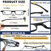 Yiwaeye Ultra-thin Folding Reading Glasses Anti Blue Ray, Lightweight TR90