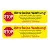 Sticker Set Letterbox "Bitte keine Werbung" Weatherproof and UV Resistant