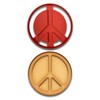 Peace Emblem Cookie Cutter - 4x4 Inches, Great for Fondant,