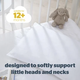 Silentnight Safe Nights Cot Bed Anti Allergy Pillow 2 Pack - Quality Luxury Soft Comfy Crib Cotbed Nursery Pillows For Baby Babies Kids Toddler Children - Hypoallergenic Machine Washable Two Pillows