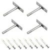 Gad2go 4 Pieces Floating Shelf Brackets 75mm Heavy Duty Invisible