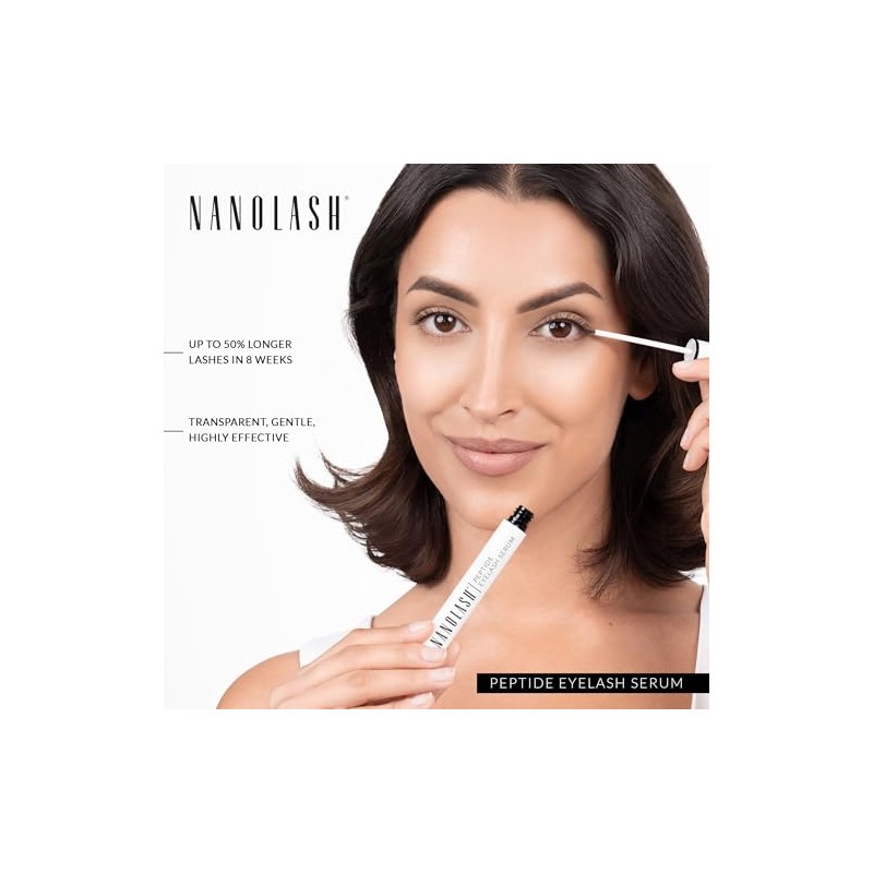 Nanolash Peptide Eyelash Serum 5ml - Longer, Thicker, Stronger Lashes