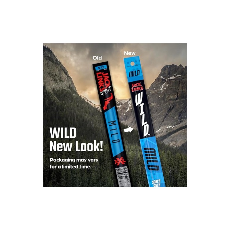 Jack Link's Wild Beef Sticks, Mild – Protein Snack, Meat