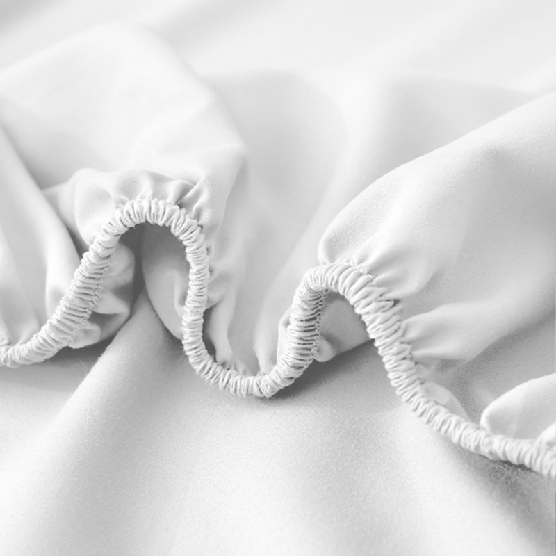 NAFAY LIVING Fitted sheet-Plain Dyed Ultra Soft Microfiber Bedding Sheet