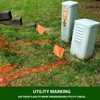Fluorescent Orange Marking Flags 1000 Pack - 4x5x15 Inch Bulk