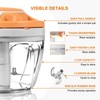 Manual Food Processor Vegetable Chopper, Portable Hand Pull String Garlic