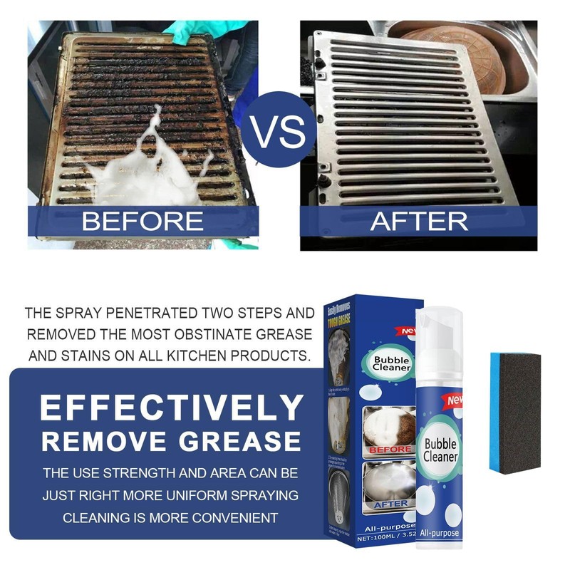 QUAAM Bubble Cleaner Foam,All-Purpose Bubble Cleaner Spray, Foam Cleaner All