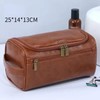 Travel Toiletry Bag with Hanging Hook, Zipper Pockets and Carry