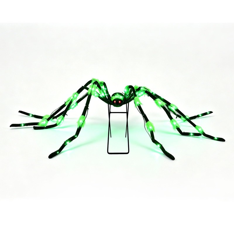 1 Pack 8 Modes 6.7 FT(Wide) Halloween Giant Spider,Light up