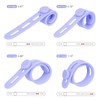 Donruby 24Pcs Silicone Cable Ties - Reusable & Washable with