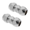 VGOL 2PCS 10mm Double Ferrule Pipe Fitting Straight Compression Fitting