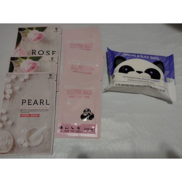 Soo'AE Lot 7 Facial Masks -Revitalizing Sleeping Masks- Detoxifying Facial