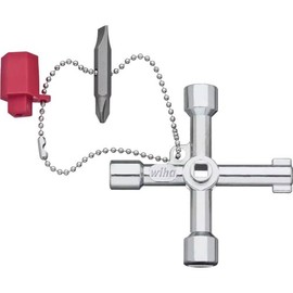 Wiha 24667" Electro Switch Cabinet Key, Silver, 76 mm