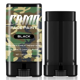 Wismee Camo Face Paint, Water & Sweat Resistant Hunting Face Painting Eye Black Stick,Camouflage Hunting Makeup Stick for Costume Party,Cosplay,Hunting,Army(Brown)