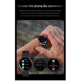 WILLFITME Smart Watch (Answer/Make Call), 1.43'' Fitness Tracker Round Metal Smartwatches, Heart Rate Sleep Pedometer Calories, 100+ Sports Modes, Women's Men's Gift Fitness Watch (White)