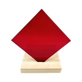 Transparent Red Acrylic Sheet (12" x 12", 1/16" / 1.5mm)