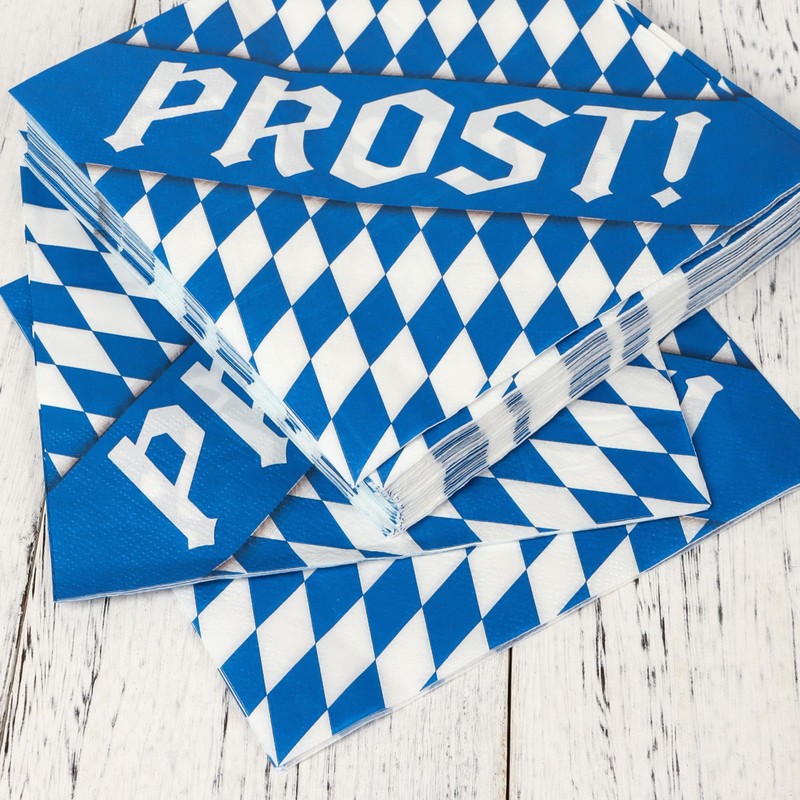 MEJOSER Pack of 40 Oktoberfest Decorative Napkins 33 x 33