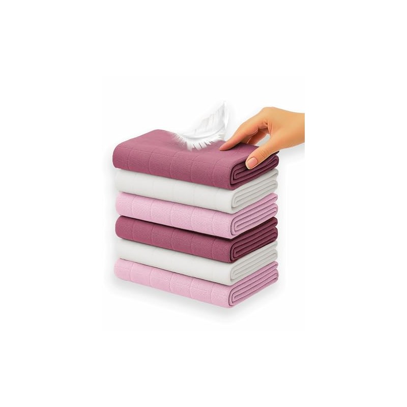 Soft Touch Newborn Essentials 100% Cotton Baby Muslin Cloths 6