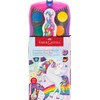 FABER-CASTELL 125035 Unicorn Connector Watercolour Box with 12 Colours Including