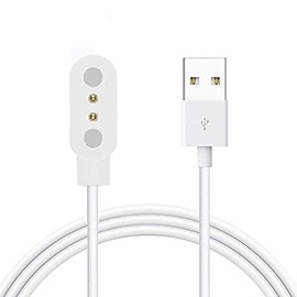 SKG - Cargador de reloj compatible V7 Pro de repuesto magnético USB de 2 pines, color blanco
