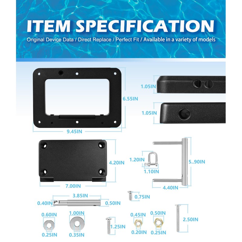 010-12832-60 Quick Release Bracket Plate Mount System Replacement for Garmin