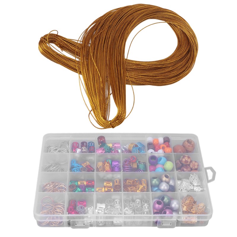 278Pcs Braid Accessories Dirty Braid Hair Ring Wig Beaded Resin