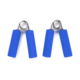 Mind Reader 2FOAMGRIP-BLU Strengthener Set, Grippers, Soft Foam Hand Exerciser, Forearm Wrist Grip, Finger Strength, 2 Pack Blue