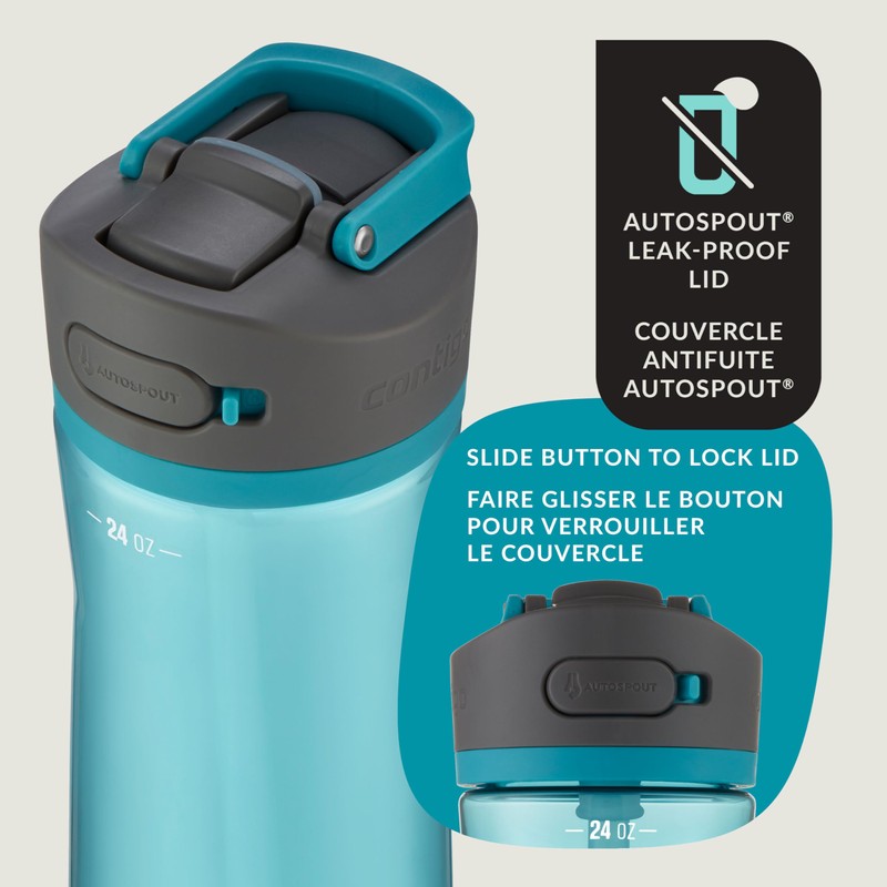 Contigo Ashland 2.0 Water Bottle with Straw and Leak-Proof Locking