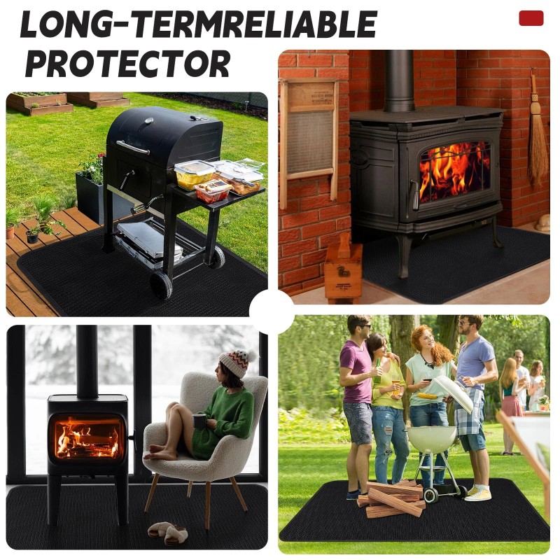 Goduck 60 x 40 Inch Under Grill Mats for Outdoor