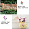 12 PCS Rose Flower Stencils - 7.8 X 7.8 Inch