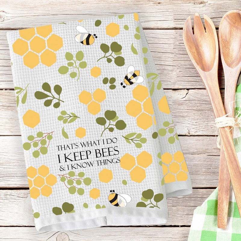 BDPWSS Bee Kitchen Towel Bee Lover Gift That’s What I