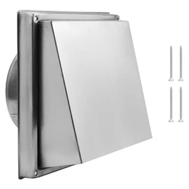 Byttlerom 5inch Wall Vent Cover, Stainless Steel Dryer Vent Cover Walls Exterior Dryer Exhaust Vent Cover 120mm/4.75inch Diameter
